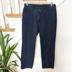 Barbour The Trouser Collection Mens Straight Leg Black Pants Cotton Size 48x42